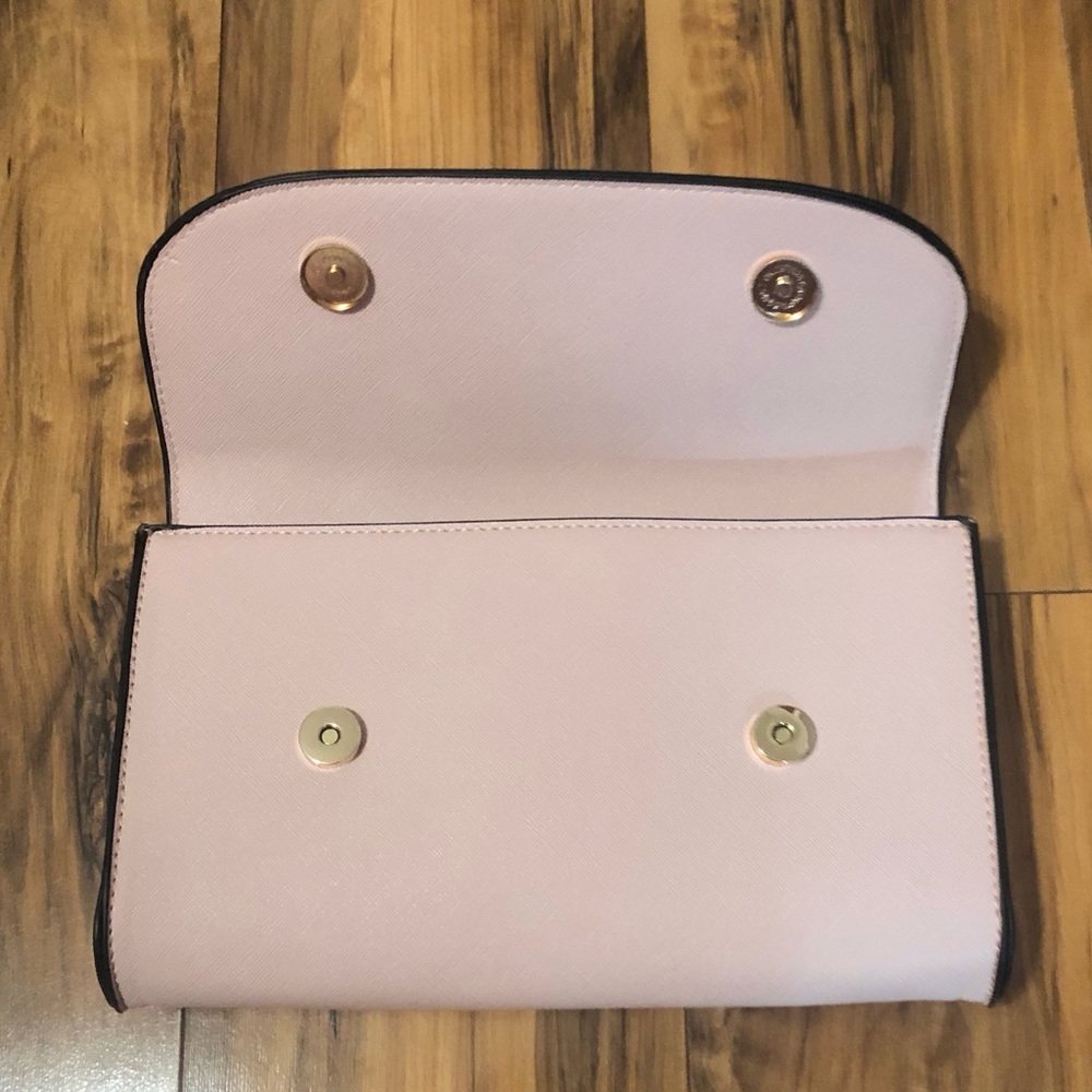 🌹🍃New Marilyn Monroe 3-Piece Pale Pink Leather Large Tote, Satchel & Clutch Set - Picture 11 of 13